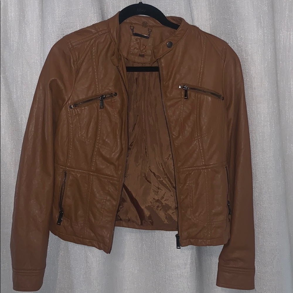Faux leather jacket